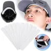 10pcs Disposable Hat Anti Sweat Pads Invisible Anti-dirty Baseball Cap Absorbing Stickers Strip Stick Liner157G