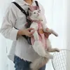 猫の木箱はペットキャットバッグ通気性のある屋外ペットの小型犬猫バックパックファッション旅行ペットバッグトランスポート子犬231212