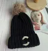 Top Quality Slim Knitted Hat High-End Letter Embroidery Woolen Cap Warm Sweet Lady Temperament