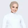 Abbigliamento etnico 2023 Hijab Sciarpa islamica Cappello Donna Elastico regolabile Secchiello in cotone Bavaglino barile femminile Modale