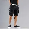 Herren-Shorts Sommer Cargo Shorts Männer Fashion Lti-Pocket Short Casual Hip Hop Baggy Kleidung Streetwear Kurzes Hosen loser Harajuku Short L231212