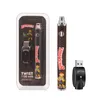 Backwoods Cookies Kit batteria Bottom Twist Slim Pen 510 batterie filettate VV 1100mAh Preriscaldamento per m6t th205 Olio denso con confezione USB