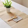 Pak van 10 Bruiloft 12 x 108 inch Jute Tafelloper Natuurlijke Jute Land Vintage voor Bruiloft Banket Decoratie Natuurlijke Jute Burl2879