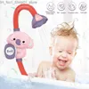 Bath Toys Bath Bath Toy Shower Head Electric Water Water Spray Waterproof Waterproof Automatyczne zabawki na głowę prysznicową dla chłopców Dziewczęta Q231212