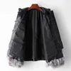 Women's Leather A Small Amount Of Clothing 2023 Winter Haining Genuine Sheepskin Spliced Fur Single Coat