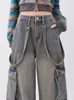 女性のジーンズaoaiiys cor for woman denim pantsポケット