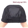 Wig Caps 10Pcs Breathable Mesh Cap For Wigs Making Black Dome Cap Wholesale Weaving Cap Elastic Nylon Wig Caps S M L Size Wig Accessories 231211