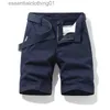 Heren shorts Nieuwe vijf divisie shorts voor herensporten Casual losse rechte duurzame trendy solide strandbroek L231219