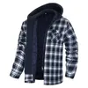 Erkekler Sıradan Gömlekler Kış Erkekler Polar Gömlek Katlar Yüksek Kaliteli Kalın Erkekler Hoodie Outwear Erkekler Flannel Kaput Gömlek Gömlek Erkekler İçin S-5XLL231122