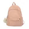 Backpack Casual Backpacks Women Solid Color Shoulder Bag Nylon Teenage Girl School Trend Backbag Mochilas Female