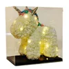 Lovely LED Rose Unicorn Soap Foam Artificial Flowers Toy Unicorn In Present Box Wedding Valentine's Day Gifts for Girl Dropshipp3159