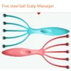 Klaue Kopfhaut Kopf Massage Ball Kamm Magnetische Perle Kopfhaut Stress Release Haar Bürste Fünf Finger Manuelle Kopf Kratzen Massage Werkzeuge Klauw Hoofdhuid Hoofdmassagekam