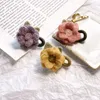 Accessoires pour cheveux, 10 pièces/lot, dos plat, 4.0cm, fleurs en laine feutrée pour bricolage avec sucette au Center