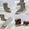 kid Skids Designer Mini Platform Boot Fur Slipper Australia Sheepskin Classic Kids Shoes Winter Boots size 21-35