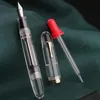 Stylos à plume MAJOHN C4 stylo plume Transparent grande capacité EF/F/M plume compte-gouttes remplissage stylo à encre bureau écriture cadeau stylo avec boîte 231201
