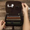 Titta på lådor Vintage Leather Travel Cases Roll Collection Strap Organizer Watchband Band Box Pouch Storag E4E0