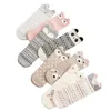 Women Socks 2023 Lovely Small Ear Cartoon Animal Panda Harajuku Style Meias Funny Sock Gifts Fashion Sox Sell