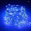 Strängar ledde Fairy String Lights Copper Wire Starry Light Lamp Lamp Holiday Lighting Room Wedding Christmas Party Decoration.