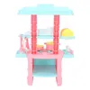 Cozinhas jogar comida 48pcs fingir brinquedos de cozinha conjunto integrado interessante interativo jantar carro brinquedo menina presentes de natal 231211