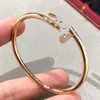 nail bracelet bangle Classic Style Diamond Free Nail Opening Adjustable Bracelet Light Luxury Simple Fashion Bracelet for Women