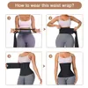 Tailleondersteuning Taille Trainer voor vrouwen Tummy Wrap Taille Trimmer Belt Afslankende Body Shaper Grote maten Onzichtbare Wrap Tailleondersteuning Afslankende buik 231211