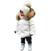 Manteau en duvet pour enfants, veste décontractée pour bébé, combinaison de neige à capuche, vêtements d'extérieur rembourrés pour nourrissons, hiver, filles, 231212