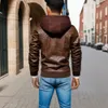 KB Novas jaquetas de couro masculinas outono casual motocicleta jaqueta PU casacos de couro de motociclista roupas de marca tamanho UE SA722