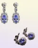 100 orecchini pendenti con tanzanite autentica per matrimonio 4 mm 6 mm Orecchini in argento tanzanite VVS Orecchini in argento tanzanite reale 925 per 9832180