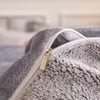 寝具セット冬の羽毛布団カバー濃厚なフリース暖かいフランネルコーラル両面ベルベットシングルクイーンキングサイズキルト231212