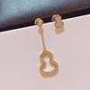 Dangle Earrings 2023 Classic Gourd Design Asimmetrical for Women Anniversary Giftsエレガントな絶妙な高品質の高級ジュエリー。