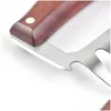 Accessori per utensili per barbecue Artigli per orso in legno Trituratore per carne in acciaio inossidabile con manico Apribottiglie Tacchino Pollo Consegna a goccia Hom Dh8Af