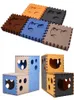 Kedi oyuncakları 5 renk ekleme tüneli katlanabilir keçe çizik tahtası gündelik konfor evcil hayvan çöp dubleks ev interaktif oyun 231212