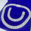 Nieuw product Iced Sterling Silver voor sieraden maken VVS Moissanite Miami Cuban Link Chain