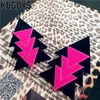 Kuguys Mode Schmuck Oorbellen Acryl rosa große Ohrringe für Frauen Pendientes Geometrie Dreieck Stift Ohrring DJ DS BRINCOS2693