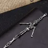 Bracelets à maillons Vintage Halloween Bracelet squelette pour femmes hommes mode Punk charme métal crâne chaîne bracelet 2023 bijoux cadeau unisexe