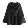 Women's Jackets UNIZERA Autumn and Winter Women's Fashion 100 Pairs Asymmetric Scarf Short Knitted Coat 231211