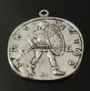 Vintage Silver Tone Eloy Roman Coin Soldier Pendant Hitta AU36067 Juvelering2100157