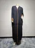 Abbigliamento etnico Ramadan Khimar Kimono Dubai Abaya Abiti da preghiera Donna Caftano Arabia Saudita Turchia Islam Abito Hijab musulmano Veste Femme