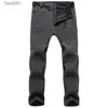 Pantalon masculin pantalon thermique en mollet thermique extérieur randonnée étanche de la randonnée de camping pantalon pantalon grimpant trekking sport cargol 231212