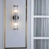 Lampada da parete Casa moderna Led Cristallo trasparente Luce Minimalista Comodino Soggiorno Sfondo Decor Sconce Apparecchi di illuminazione