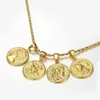 12 Segno zodiacale Oroscopo Collane con pendente per Uomo Donna Oro Ariete Leone 12 Costellazioni Collana con gioielli 201013262r