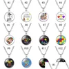 Pendentif Colliers Nouveaux enfants colliers de sensibilisation à l'autisme pour enfants garçons filles verre Cabochon Puzzle pendentif collier mode Inspirati Dh2Gy