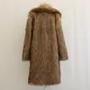 Men's Fur Faux Fur Winter Warm Faux Fur Jacket Men Thick Plus Size Long Jacket Vintage Plus Size Snowsuit Jacket Men's Fur Coats 231211