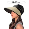 Cappelli a tesa larga Cappello parasole Comodo donna Leggero Protezione solare Chic Splicing Color Protezione solare Spiaggia