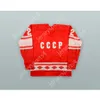 Anpassad Victor Zhluktov 22 CCCP Sovjetunionen Red Hockey Jersey New Top Stitched S-M-L-XL-XXL-3XL-4XL-5XL-6XL