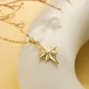 Pendant Necklaces Creative Gold Plated Delicate Zircon Cute Dog Geometric Necklace For Women Trendy Simple Charm Star Jewelry