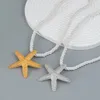 Pendant Necklaces Summer Starfish Necklace Alloy Ocean Wind Party Accessories Women Girl Jewelry Gifts Wholesale