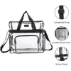 Skolväskor PVC Clear Purse stor kapacitet Stadium Appd Crossbody för konserter Sportfestivaler 230313 Drop Leverans Lage Accessories DHGW8