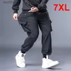 Męskie spodnie workowane spodnie Męscy Hip Hop Streetwear Pant Big Size 7xl Drespants Jogger Ogólnia moda Plus Szie HX530L231212