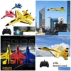 Avion électrique RC Drone Fx-620 Su-35 Avion télécommandé 2.4G Chasseur Hobby Planeur Epp Mousse Jouets Livraison Directe Dhxpn